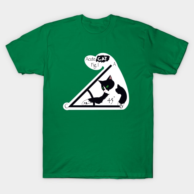 Acute angle top cat shirt